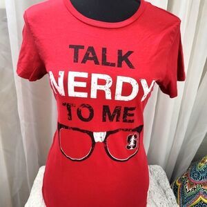 Talk Nerdy to Me women's size small graphic tee top tshirt